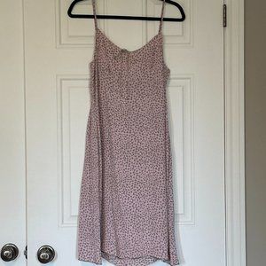 Nougat Pink & Grey A-Line Midi Dress